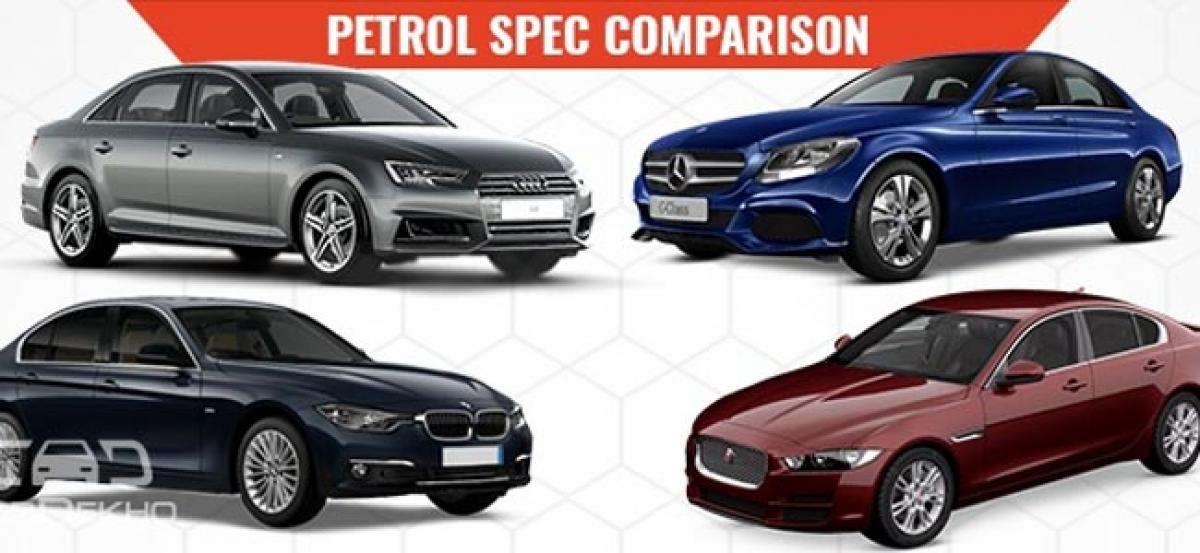 Audi A4 Vs Mercedes-Benz C-Class Vs BMW 3 Series Vs Jaguar XE – Petrol Spec Comparison