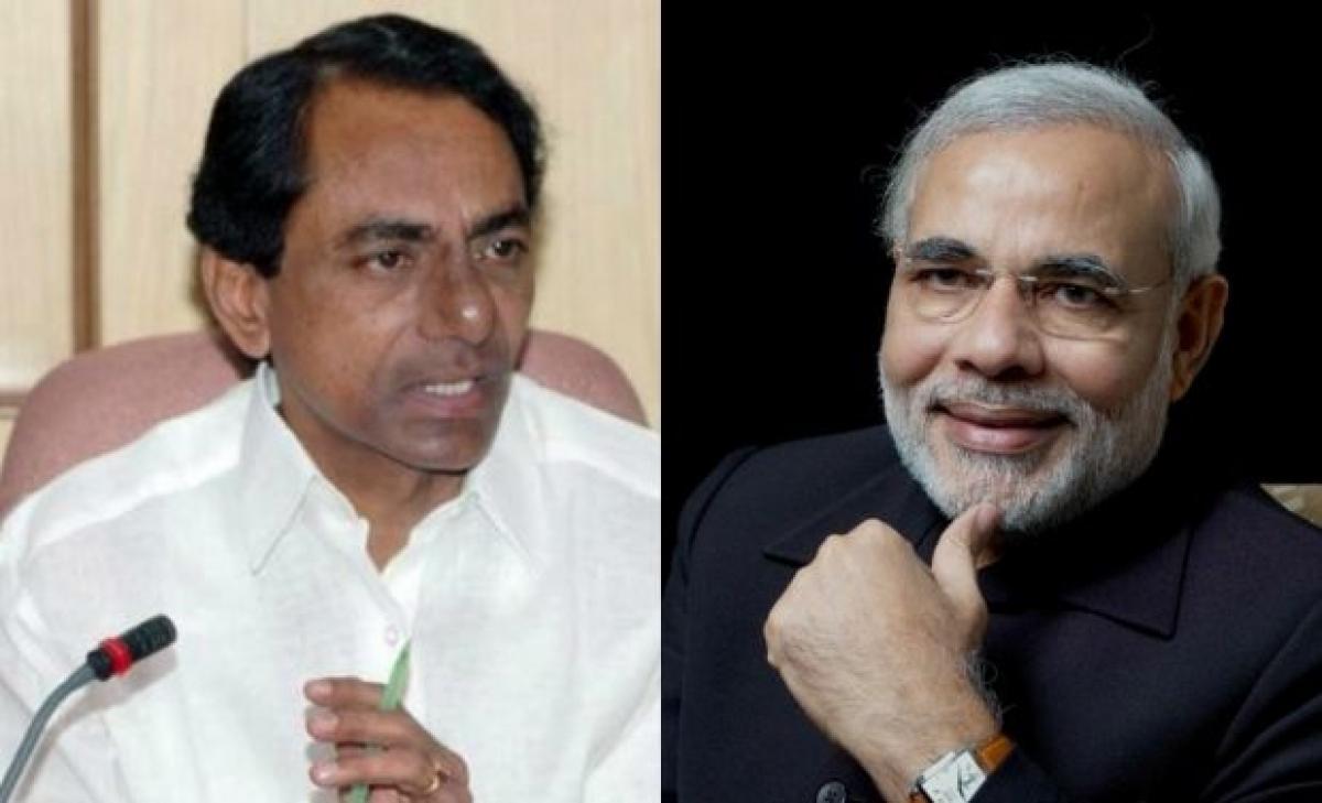 KCR invites PM Modi to launch Mission Bhagiratha