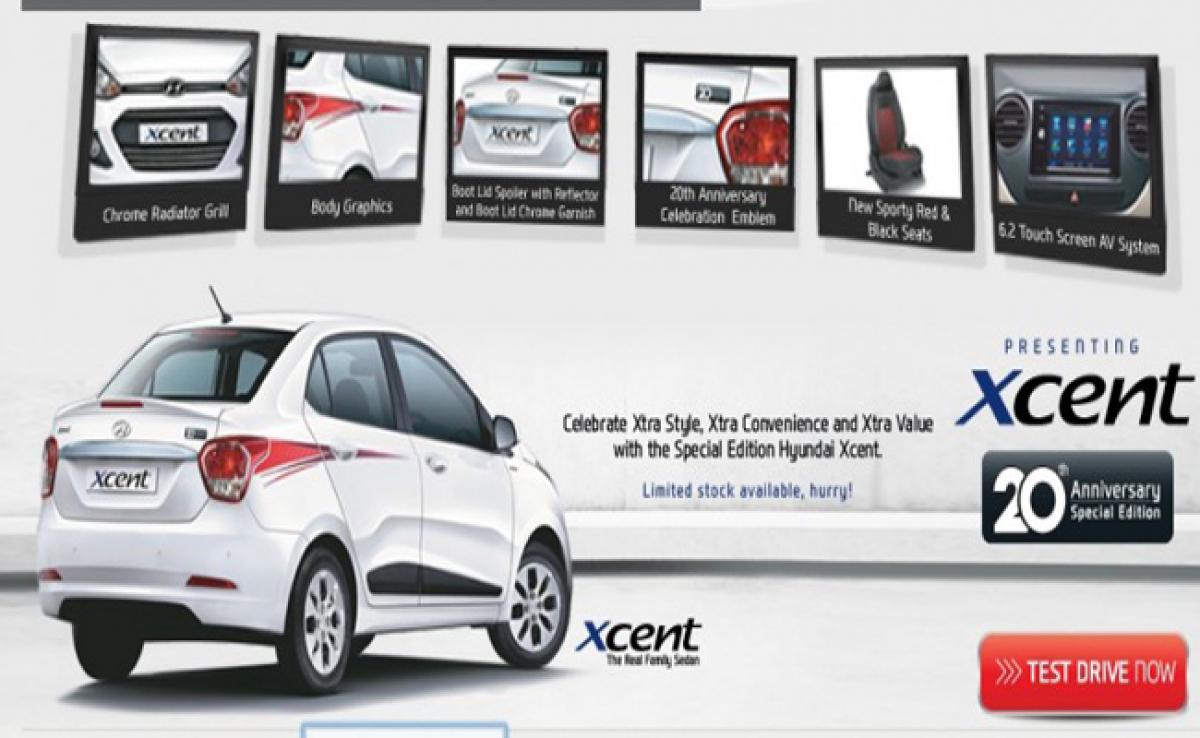 Whats the price of Hyundai Xcent 20th anniversary edition?