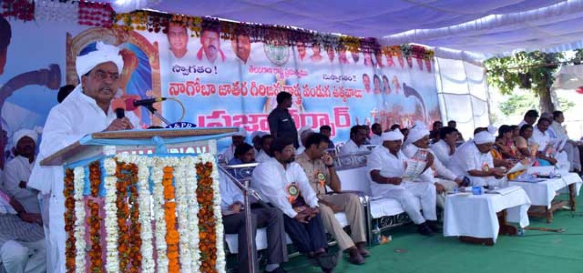 Durbar at in Nagoba Jatara held