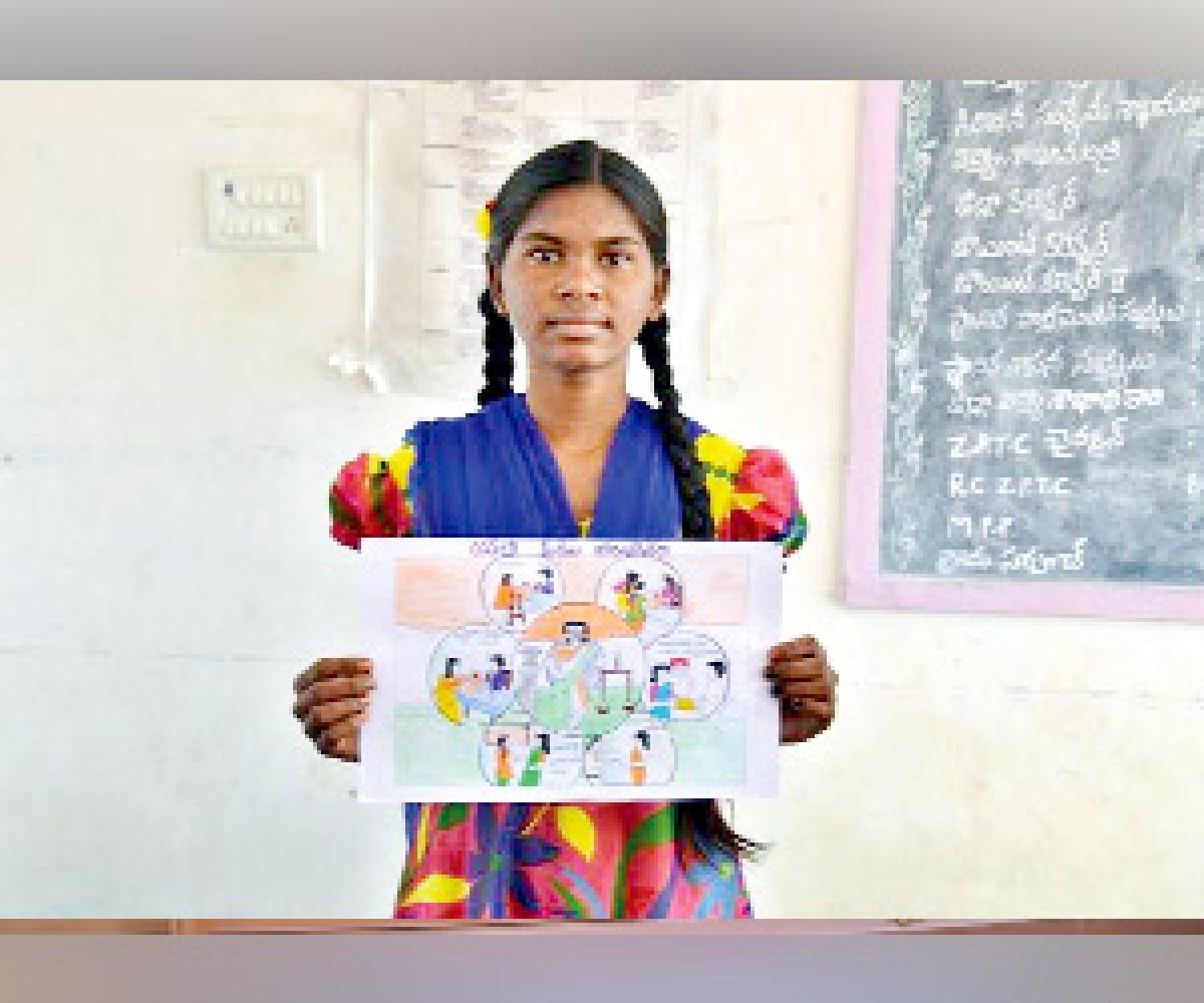 Tribal girl wins EC Award