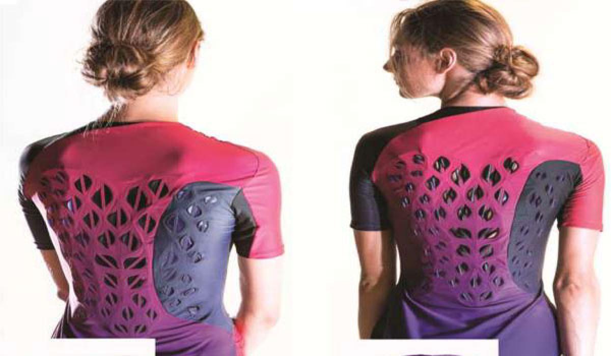 Self ventilating workout suit to keep you cool and dry