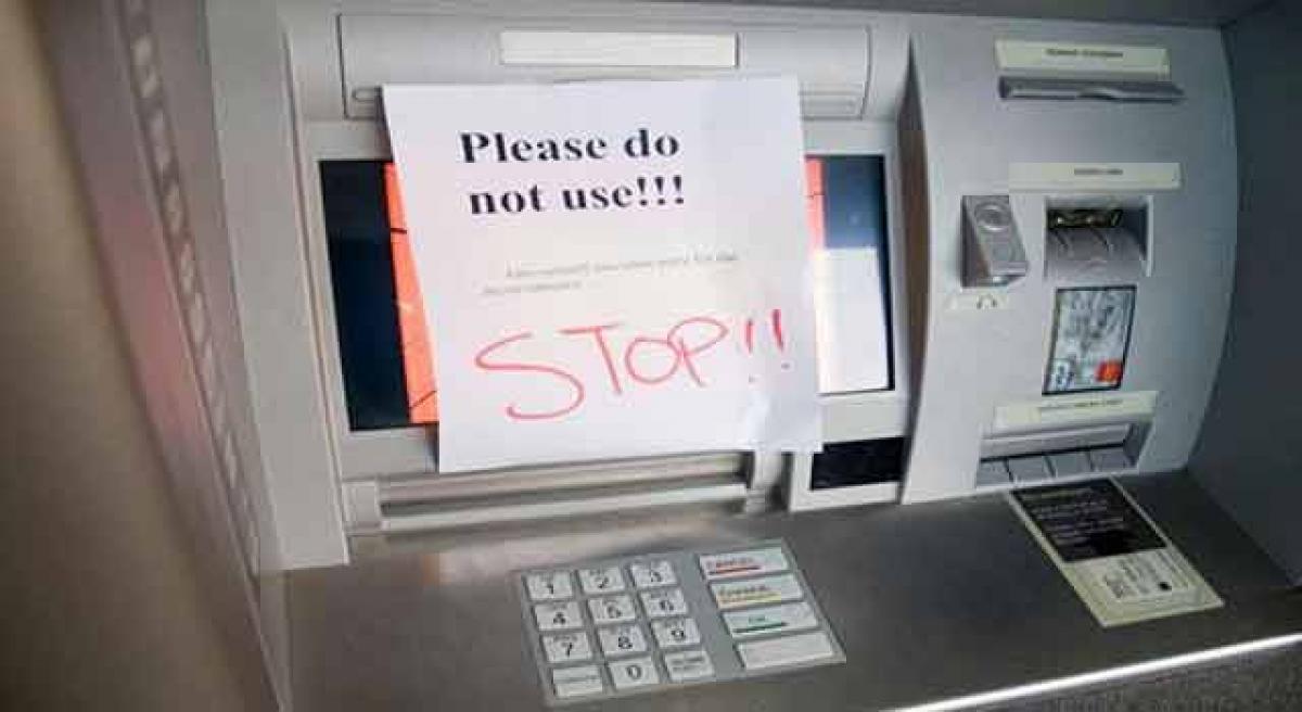 A third of ATMs out of order