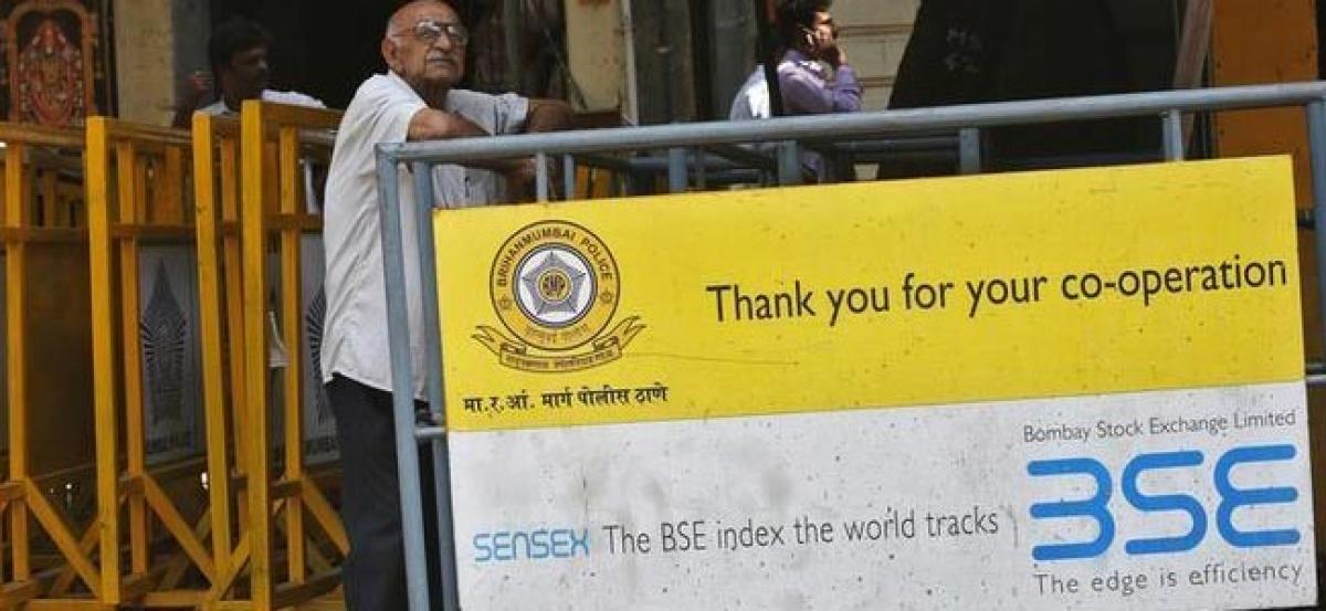 Sensex ends lower, led by financial stocks