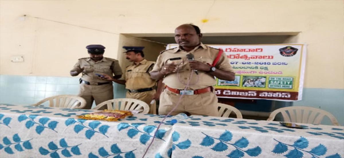 Road safety awareness meet for auto drivers held