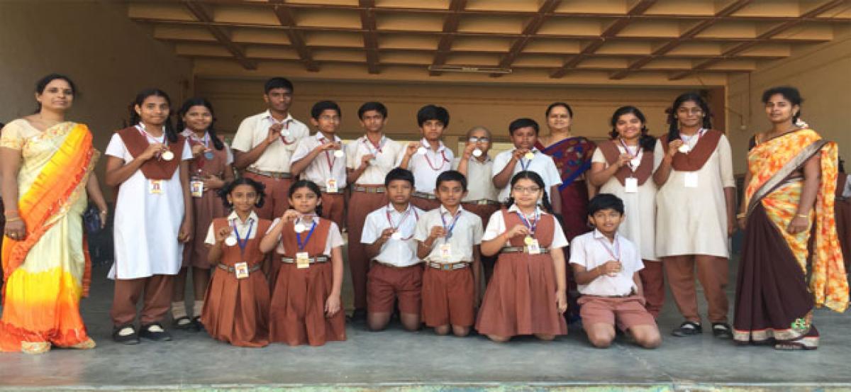 CR Reddy school students excel at NSO, IEO