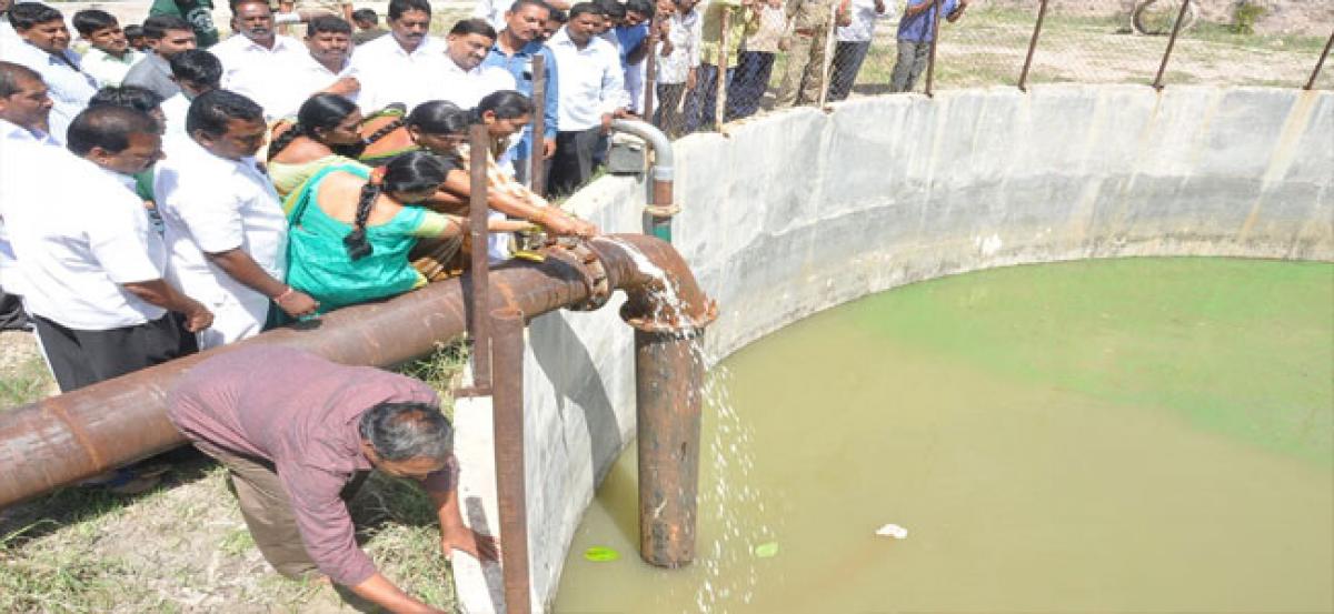 500 cusecs water released from TB dam to Anantapur