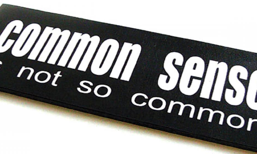 Commonsense, the uncommon qualification