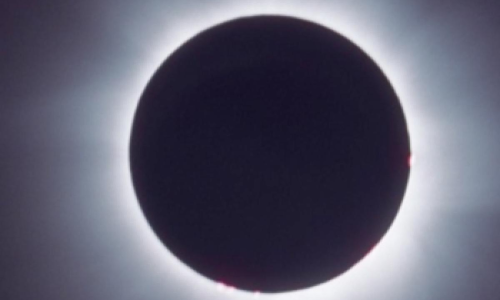 Total Solar Eclipse In Progress