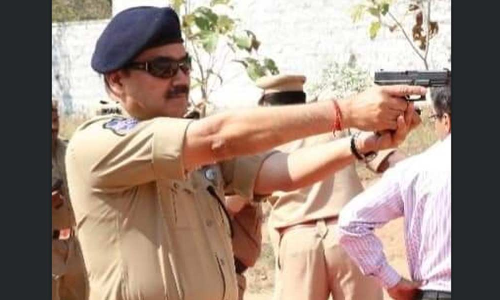Hyderabad police conduct annual firing practice