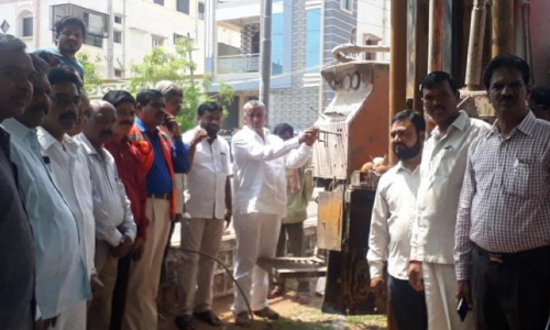 Uppal MLA launches 7 lakh borewell work
