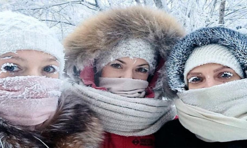 Even the eyelashes freeze: Russia sees minus 67 degrees Celsius