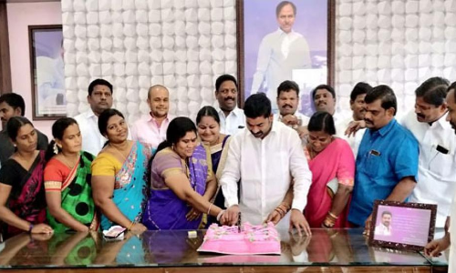 MLC Shambipur Raju participates