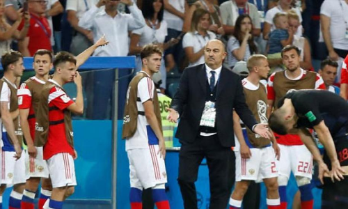 Russia coach ‘pleased’ after valiant effort from hosts in FIFA World Cup 2018