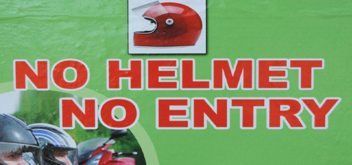 Helmet must to enter RTA offices in Hyderabad