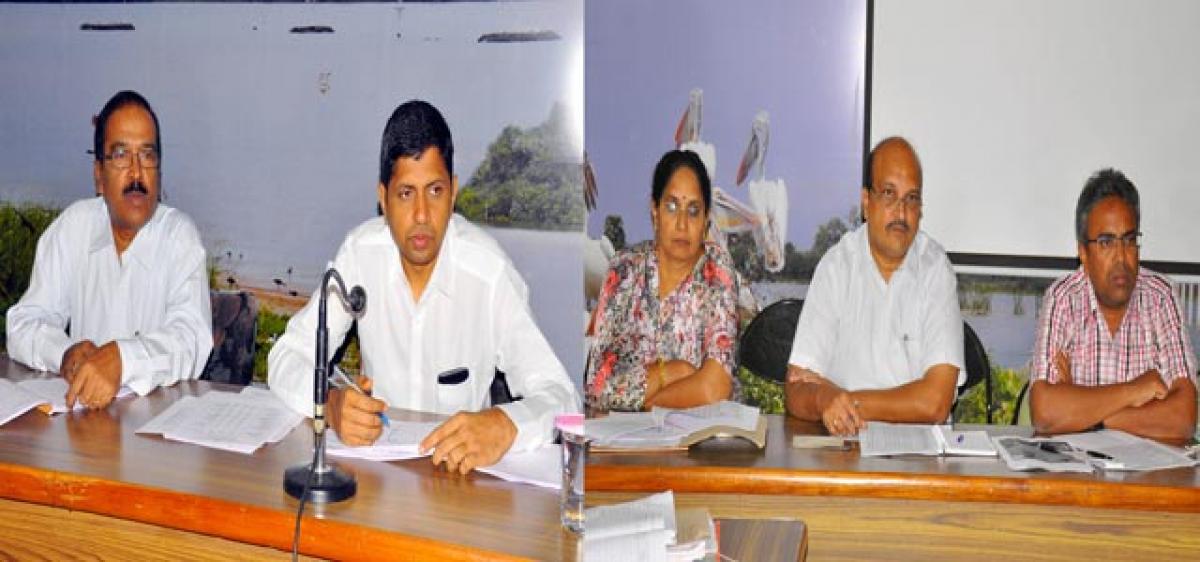 Collector holds review meeting on  drip irrigation