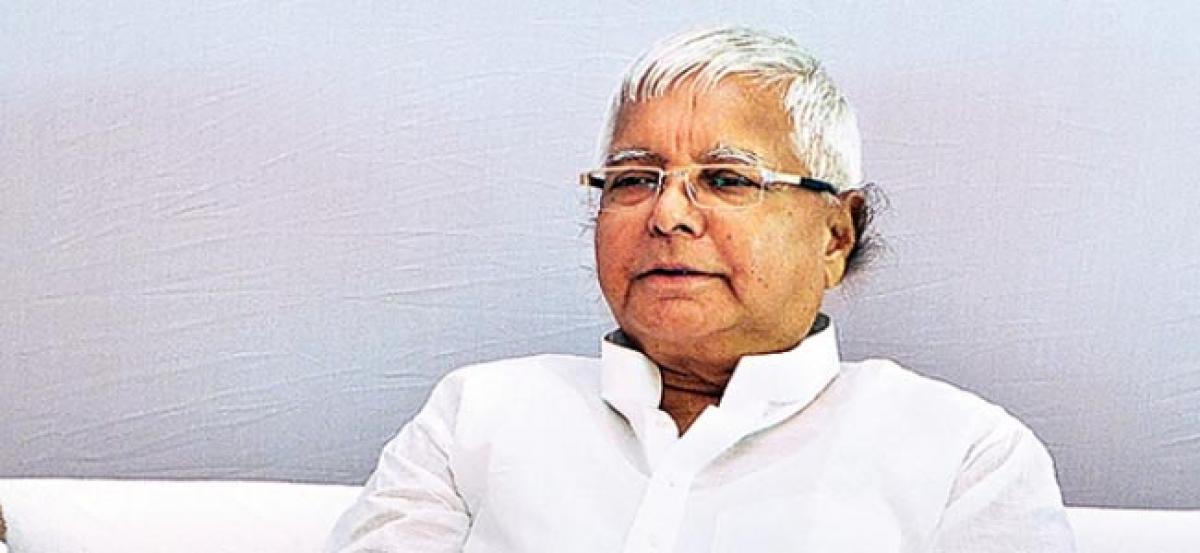 Lalu takes on BJP over intolerant ideology