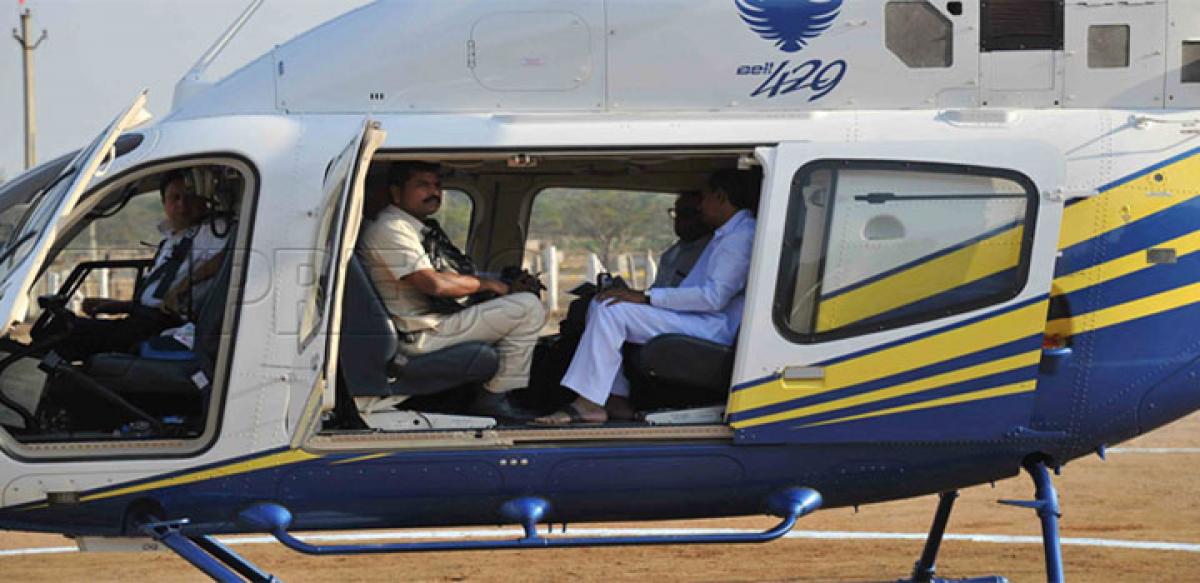 KCR to take aerial route to Amaravati