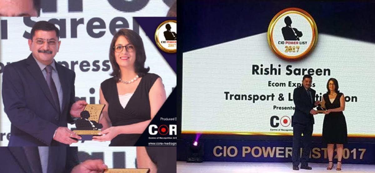 Rishi Sareen of Ecom Express amongst Indias most influential CIOs by CIO Power List 2017