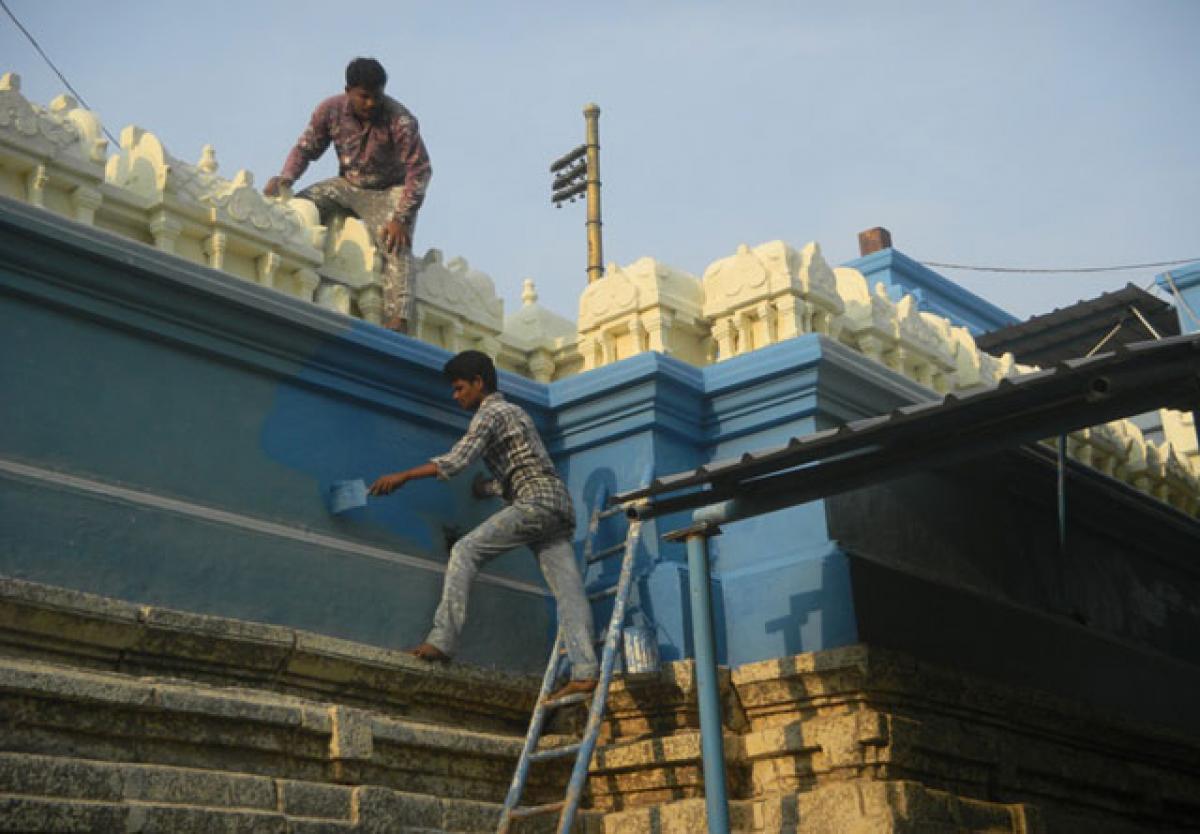 Amareswara Swamy temple gears up for Maha Sivaratri