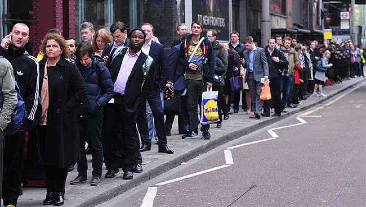 Chaotic Rush-Hour Scenes as London Tube Staff Strike
