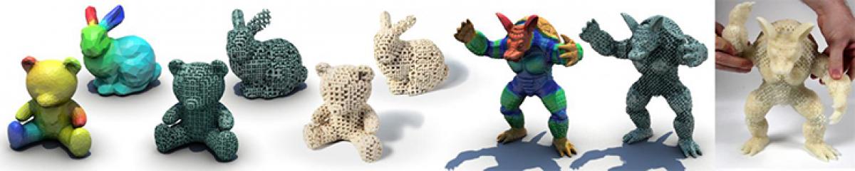 3D printed objects with variable elasticity developed