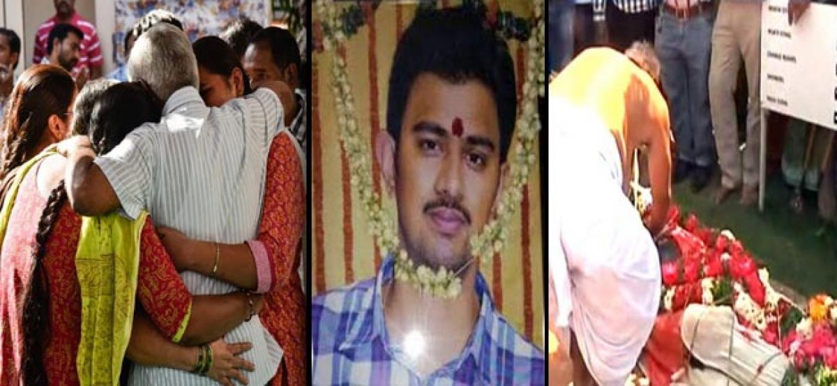 Family, friends bid tearful adieu to Hyderabad techie killed in US