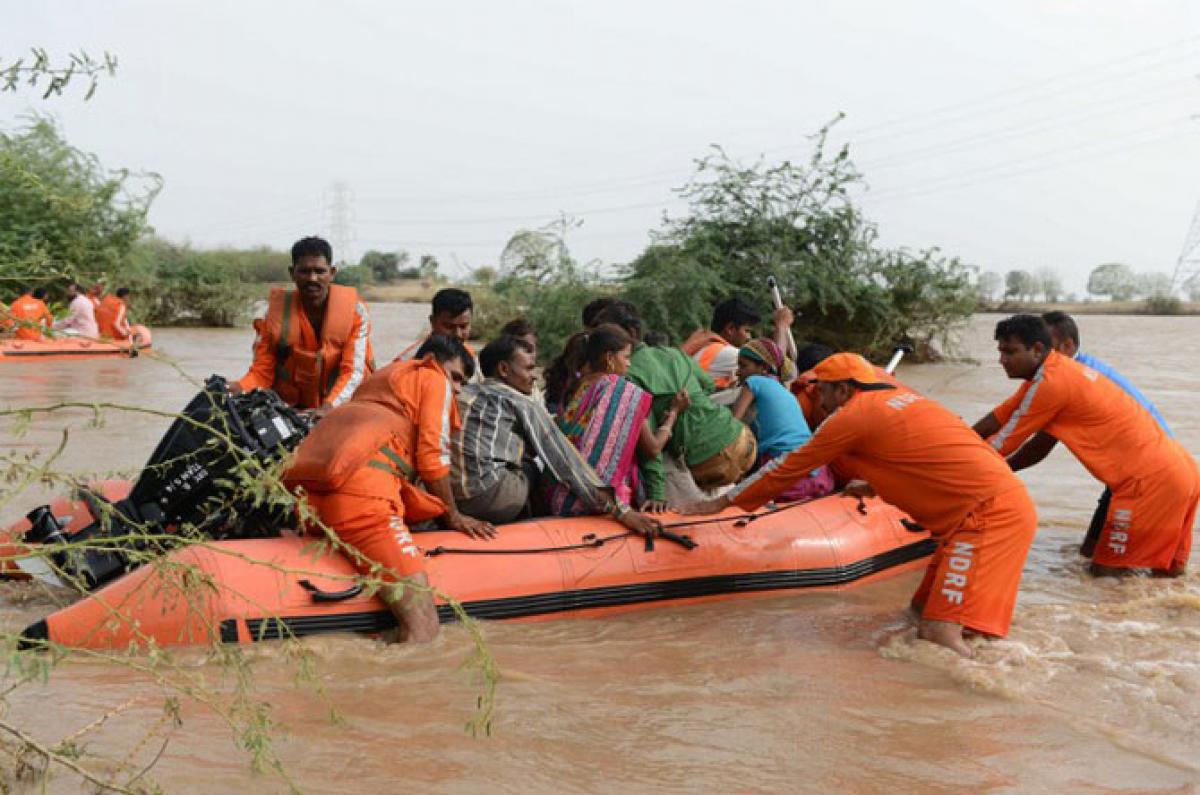 Indian Army rescue and relief efforts in flood hit Gujarat