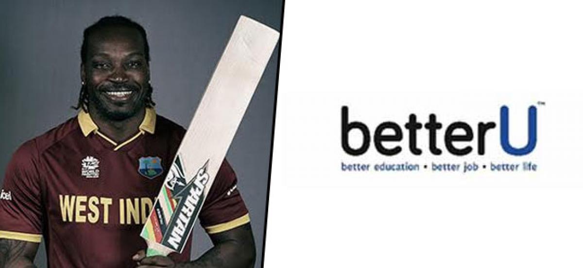 betterU ropes in CHRIS GAYLE as its Brand ambassador