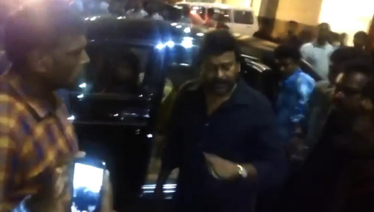 Watch: Angry Chiru calls fan stupid fellow