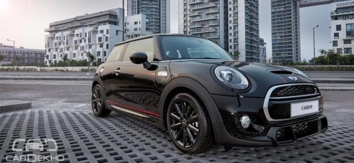 Mini Cooper S Carbon Edition Launched At Rs 39.9 Lakh