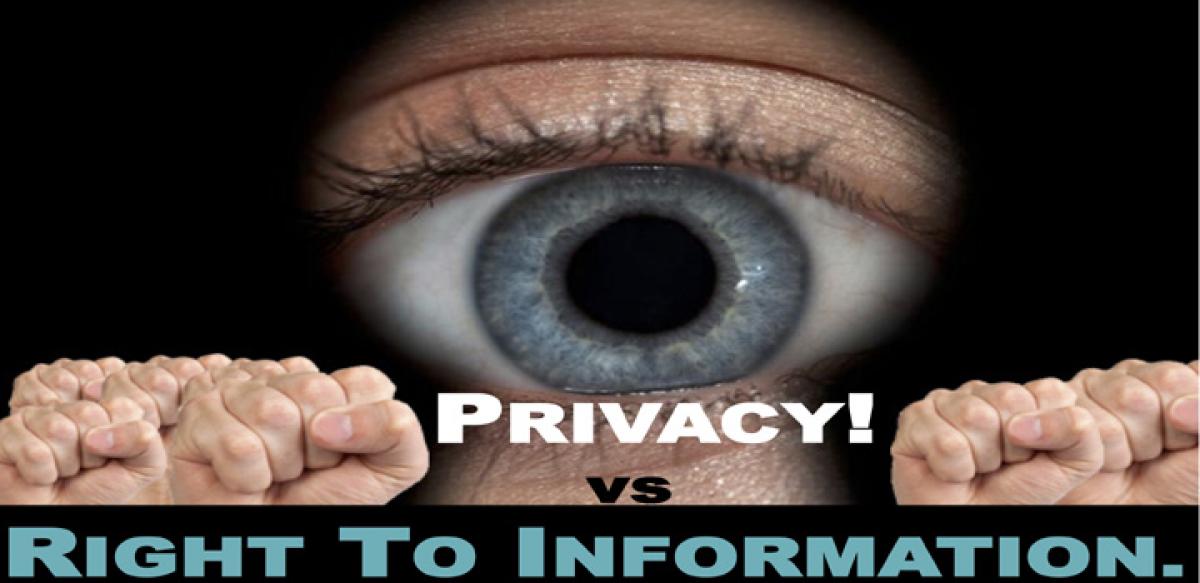 Curbs on privacy in RTI Act