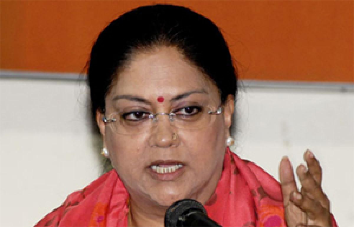 Raje calls for politics of development in I-day speech