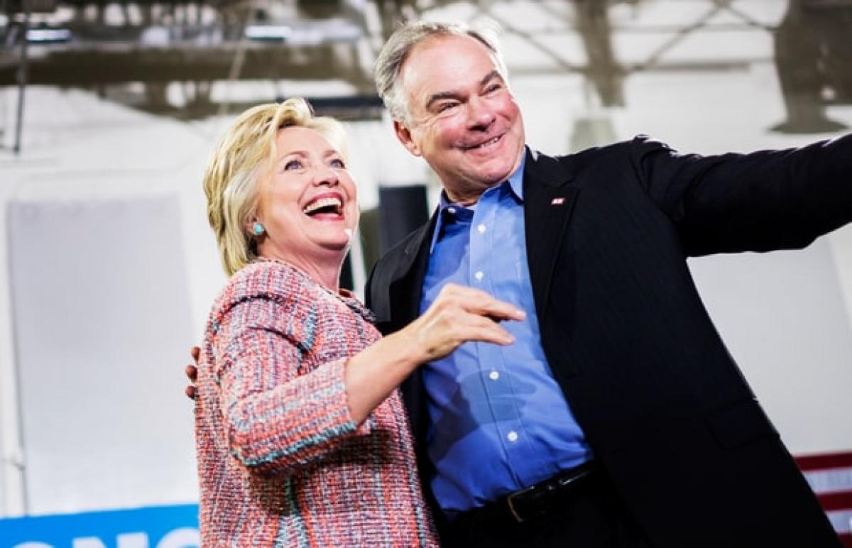 Hillary Clinton declares senator Tim kaine as her Vice president 