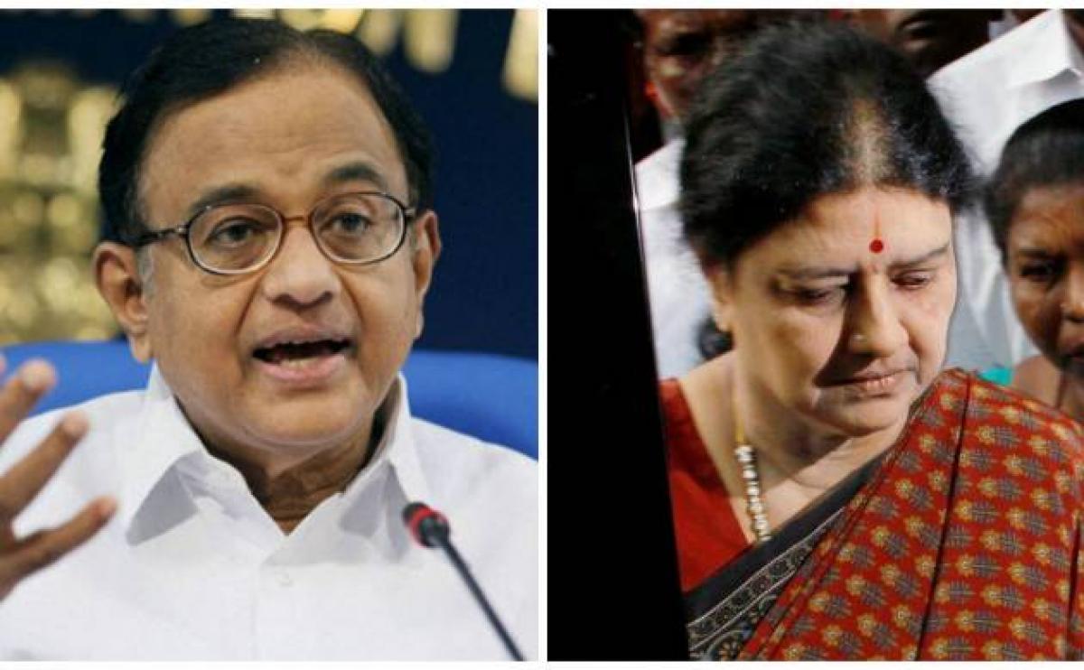 Sasikala would be unacceptable to most people in the state: Chidambaram