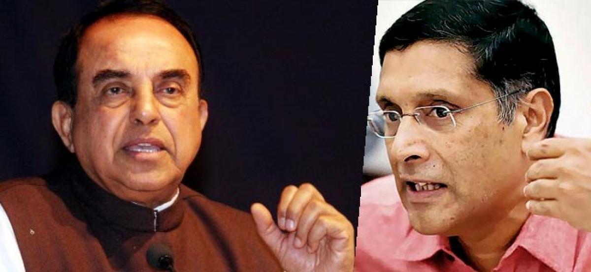 Subramanian Swamy backs down, not to go after chief economic advisor