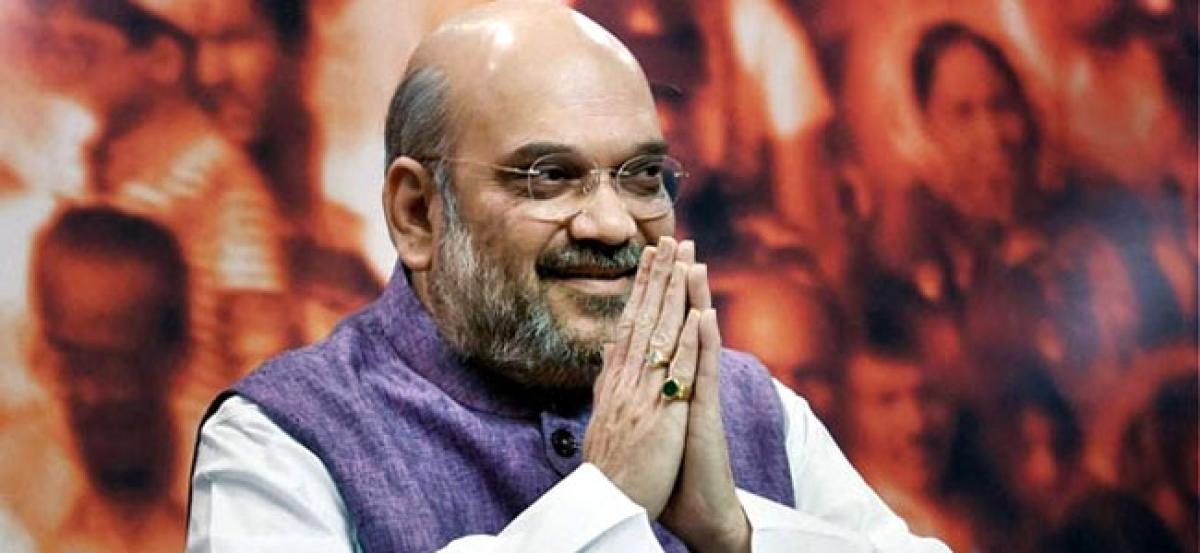 Amit Shah arrives on a two-day visit to Chandigarh