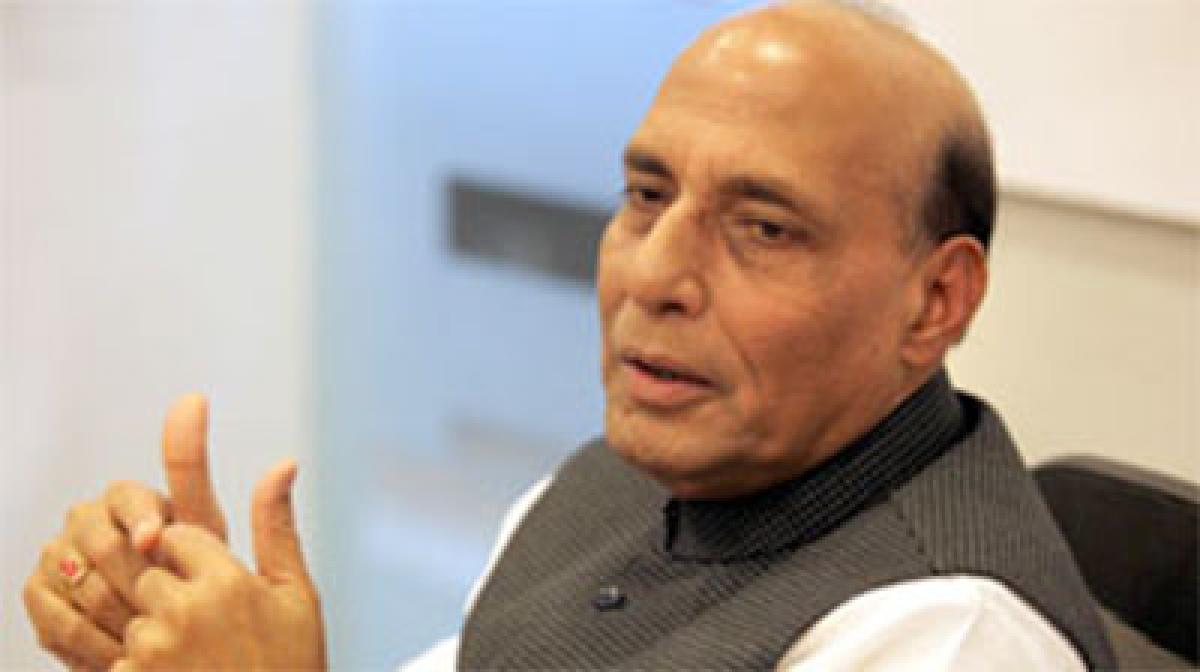 Rajnath Singh evasive about waving of Pak, ISIS flags in J-K