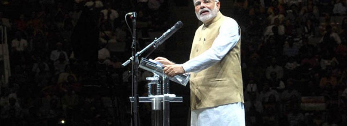 In US, Modi deprecates culture of graft in India; attacks Congress