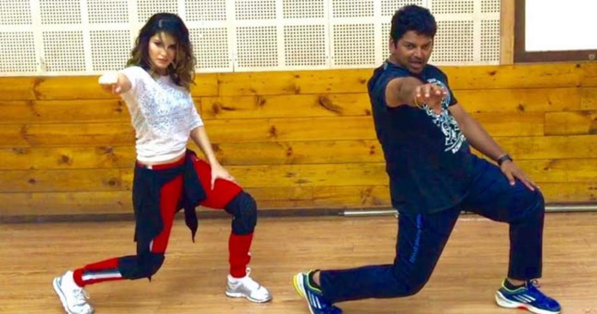 Check out Sunny Leones Dance moves with choreographer for Beimaan Love