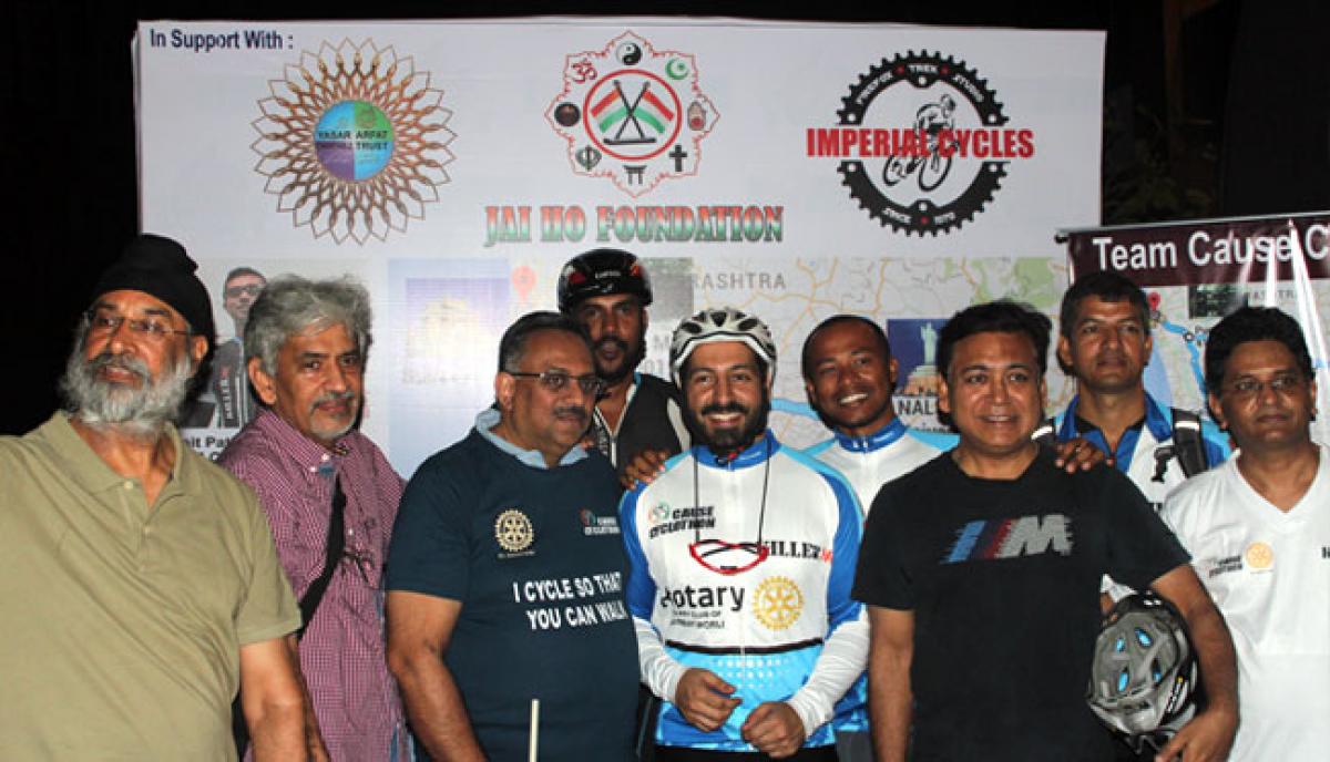 3500-km Cyclothon flagged off to fund aspiring underprivileged law students