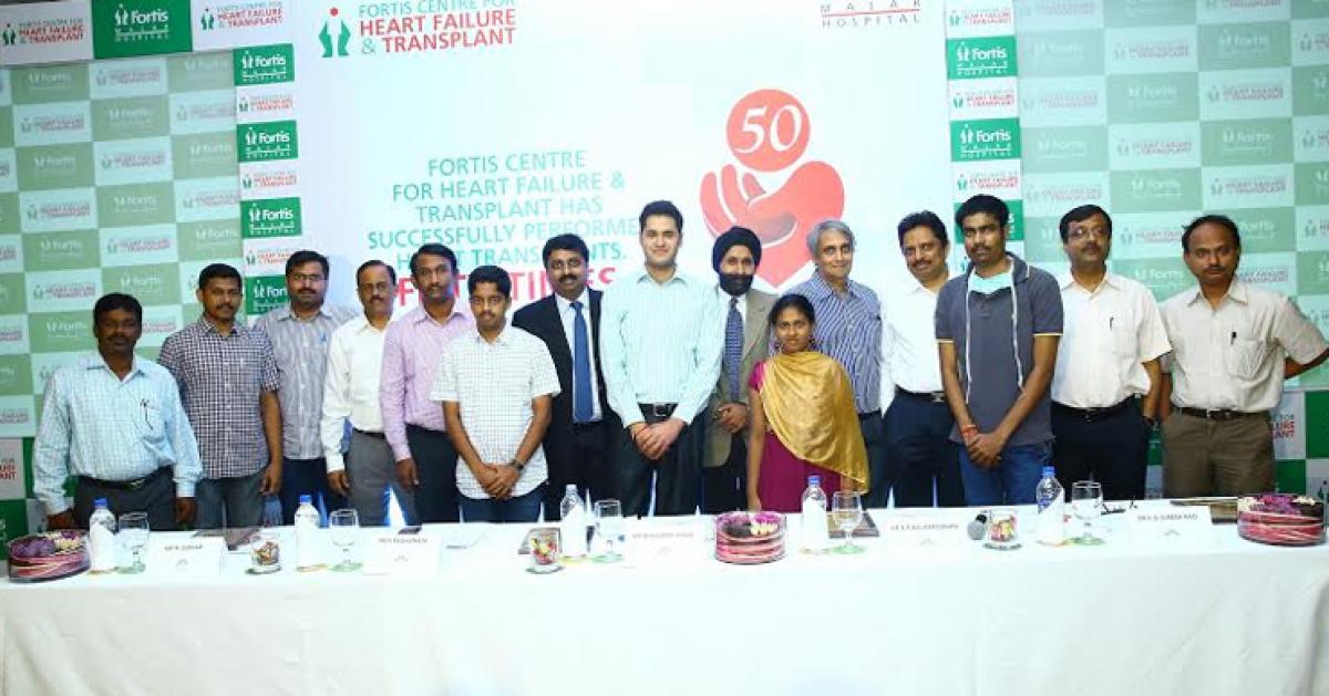 Fortis Malar Hospital achieves significant milestone with over 50 successful heart transplants to its credit ​