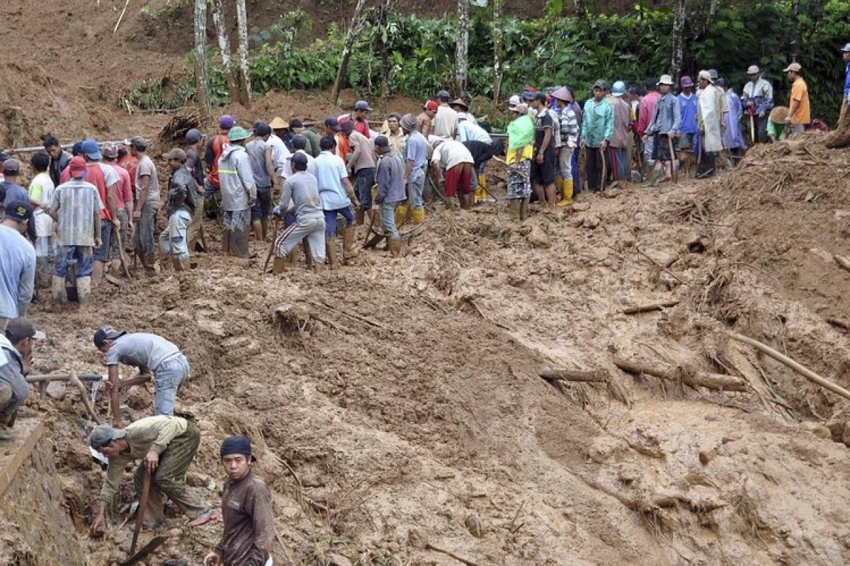 12 killed in Indonesia landslides