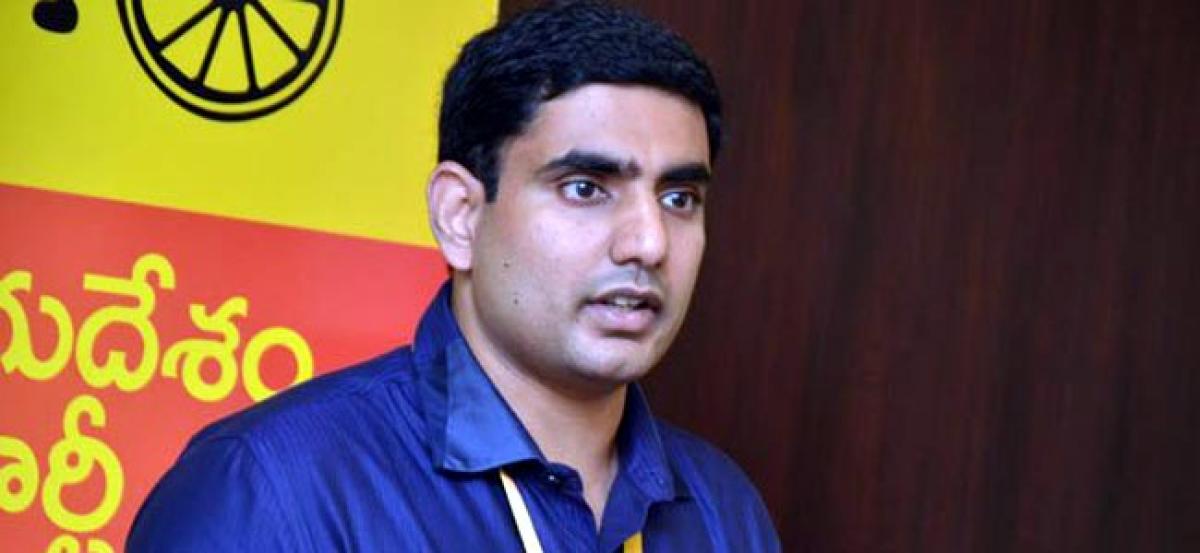 Nara Lokesh files nomination for MLC poll