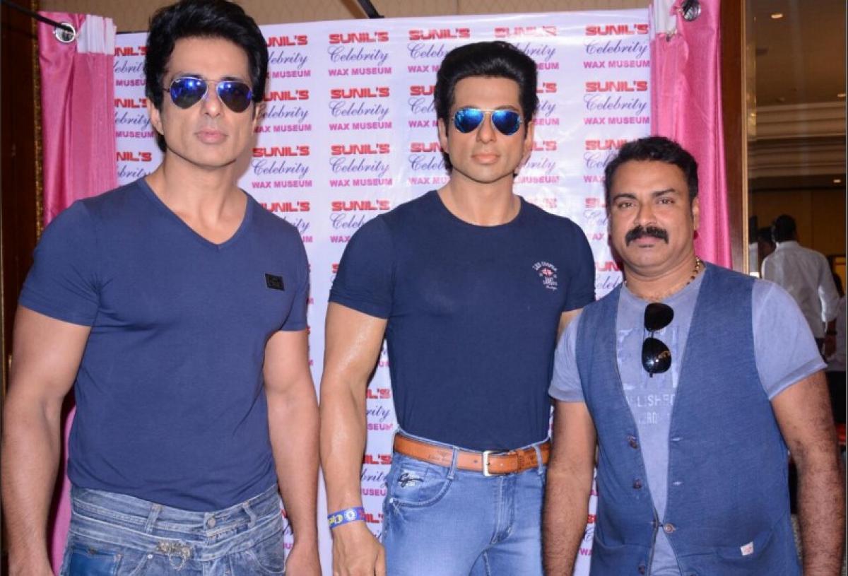 Sonu Soods wax statue unveiled in Mumbai