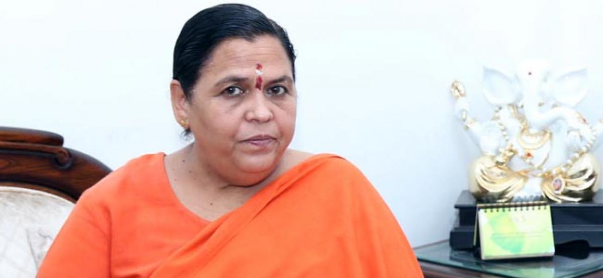 BJP will form government in Bengal with majority: Uma Bharti