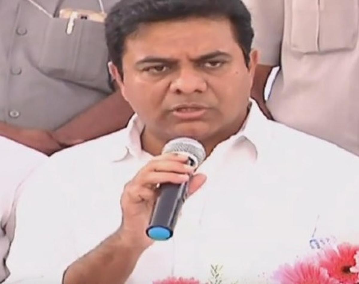 KTR lays foundation stone for IT Hub in Khammam