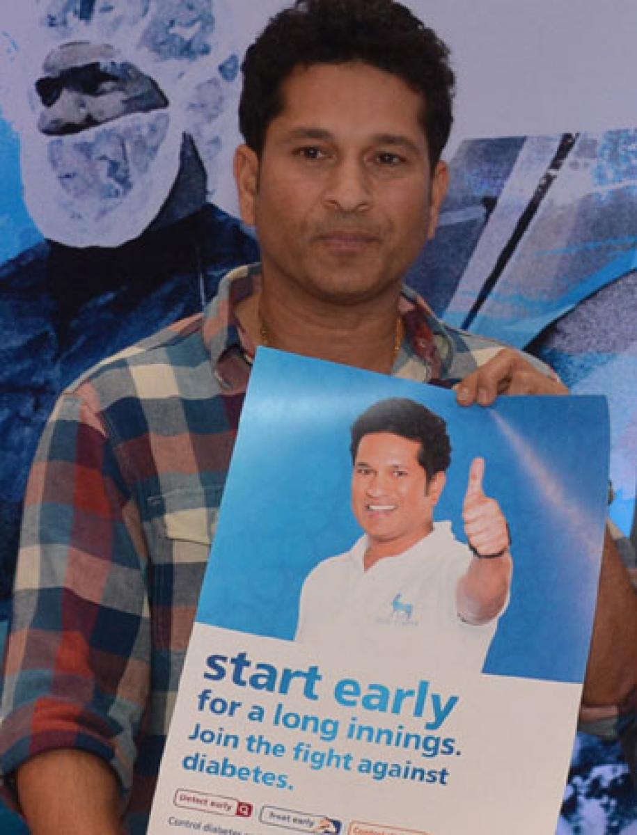 Sachin bats for Changing Diabetes