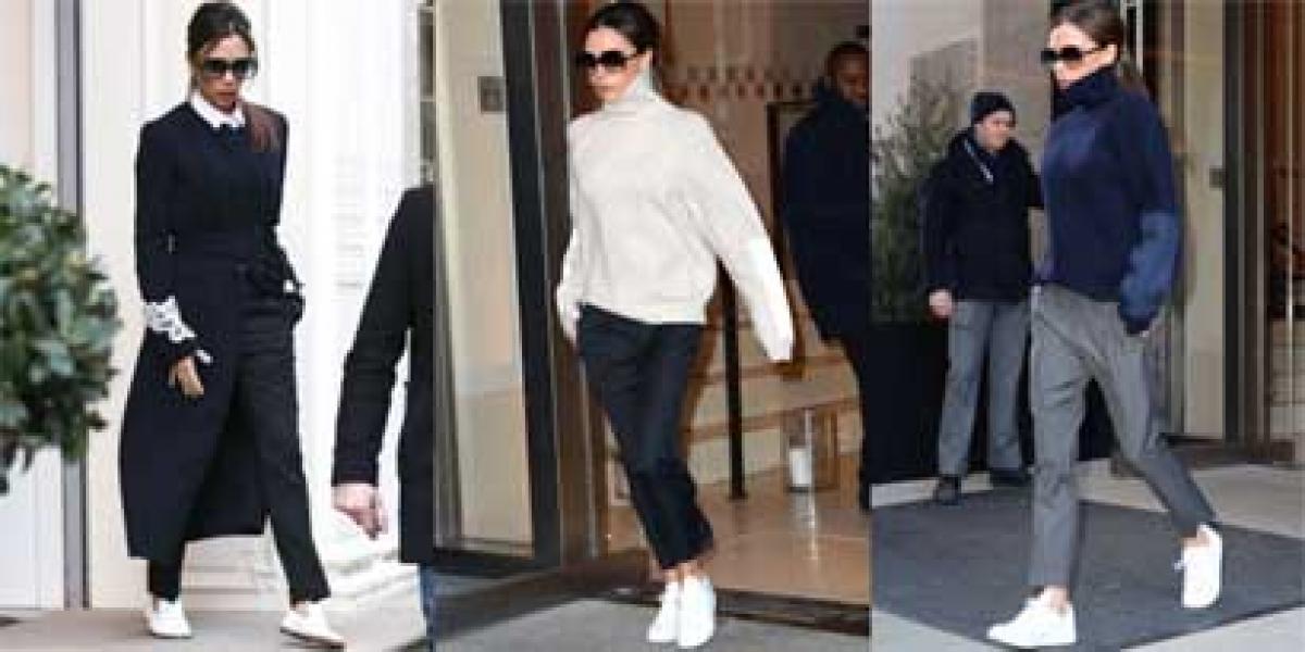 Its flats over heels for Victoria Beckham