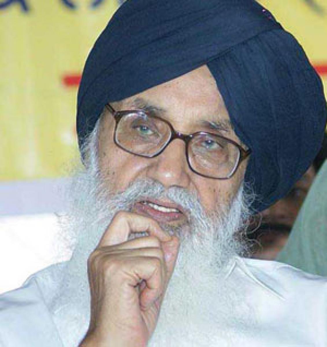 Parkash Singh Badal changes tack on Sutlej Yamuna Link 